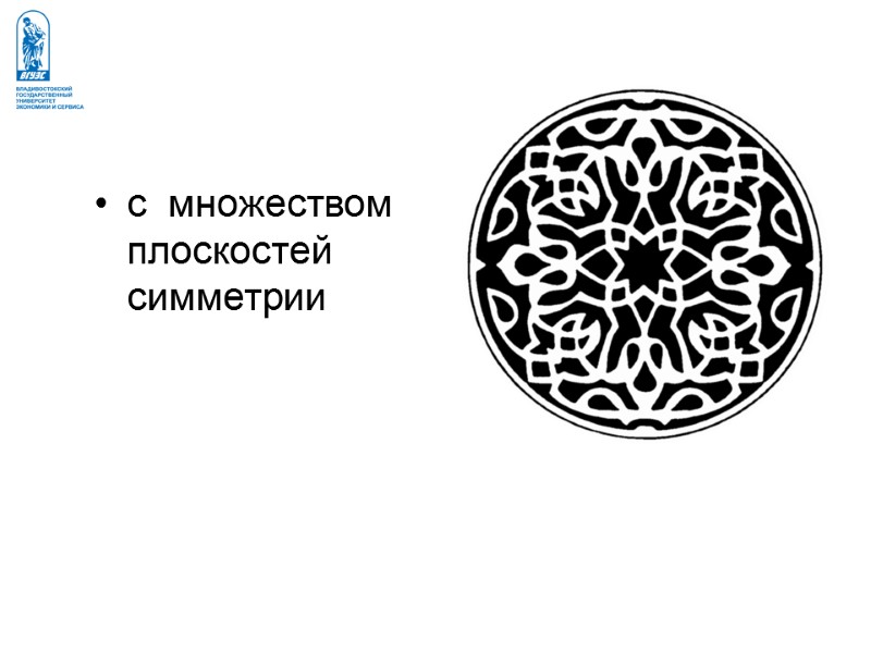 с  множеством  плоскостей симметрии